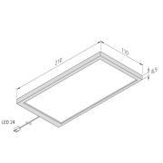 LED-kaapinalusvalaisin Sky 3 kpl, 4 000 K, teräs