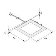 LED-kalusteuppovalo FAQ 58, teräs 3 W, 4 000 K