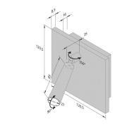 Lukulamppu BL1-LED, uppo-/pinta-asennus, musta