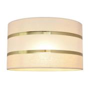 Varjostin Helen E27 Ø25/korkeus 15 cm ecru-kulta