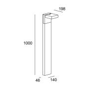 LEDS-C4 Modis CCT antrasiitti 100cm LED seinävalaisin