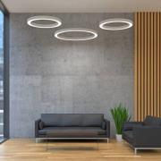 LED-riippuvalaisin Cerchio DALI 940 154.4W ylös/alas Ø80cm