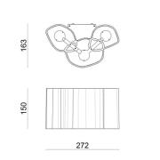 LED-seinävalaisin Honey 27,2 cm