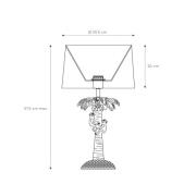 Extravaganza Coconut pöytävalaisin, vihreä/kultainen