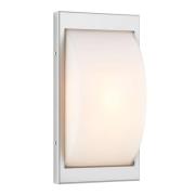 LED-ulkoseinävalaisin 068LED, ruostumaton teräs, 33 cm, IP44