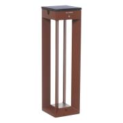 LED-aurinkolamppu Borne, sensori, 45 cm, corten