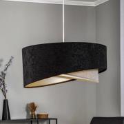 Riippuvalo Vivien kolmivärinen musta/harmaa/hopea