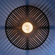 MARKET SET Waterlily seinälamppu, musta