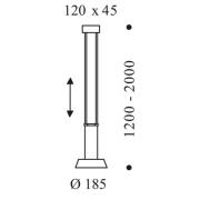 OLIGO Glance LED-riippuvalo, 1 lamp. punainen