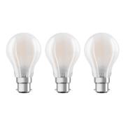 OSRAM-LED-lamppu B22d Classic 827 6,5W 3 kpl matta