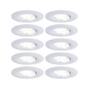 Paulmann Calla upotettava LED-kohdevalaisin, Ø9cm, 840, 10 kpl, valkoi...