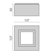 LED-kattovalaisin Mimik 10 Tech mikroprisma 4000 K