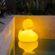 DUCK-DUCK XL -design-LED-ulkovalo, keltainen