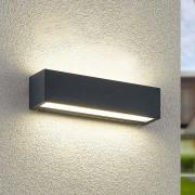 Arcchio LED-seinävalaisin Lengo, 25cm, antrasiitti, ylös/alas, CCT