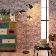 Lindby lattiavalaisin Lilly, musta, metalli, 170cm, E14