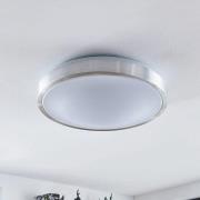 Lindby LED-kattovalaisin Emelie, Ø 42 cm, alumiininvärinen, metallia