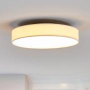 Lindby LED-kattovalaisin Saira, Ø 40 cm, valkoinen, tekstiili
