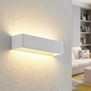 Arcchio LED-seinävalaisin Karam, 37 cm, valkoinen, metalli, ylös/alasv...