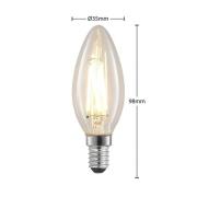 Arcchio LED-lamppu, hehkulanka, kynttilä, E14, 4W, kirkas
