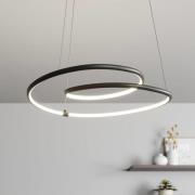 Lindby Lucy LED-riippuvalaisin, 45 cm, matta musta