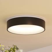 Arcchio LED-kattovalaisin Aleksi, Ø 45cm, musta, metalli, CCT