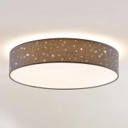 Lindby Ellamina -LED-kattovalo, 60 cm, tumman