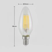 LED-lamppu E14 filamentti 4 W 2 700 K, 3-v. himm.