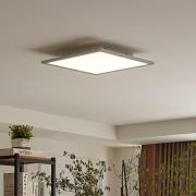 Lindby LED-paneeli Livel, 4 000 K, 40 cm x 40 cm, hopea, alumiini