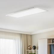 Lindby LED-paneeli Livel, CCT, 80 cm x 30 cm, hopea, alumiini