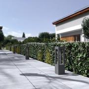 Arcchio LED-pylväsvalaisin Lienna, 60 cm, harmaa, metalli, IP65