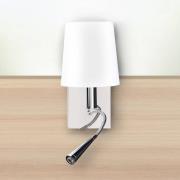 Asset-seinävalaisin, jossa on lukuvalo ja USB-portti