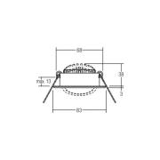 BRUMBERG LED upotettava valaisin BB09, on/off, liitäntärasia, valkoine...
