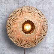 GOOD & MOJO Kalimantan seinä, luonnollinen/musta, Ø 44cm