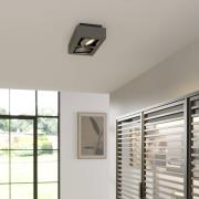 Arcchio kattovalaisin Ronka, 34 cm, 2-valo, harmaa, GU10