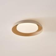 Lindby LED-kattovalaisin Florie, beige, PC, Ø 40 cm