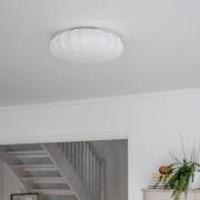 PR Home kattovalaisin Plafond, pellavatekstiili, Ø 42 cm, valkoinen