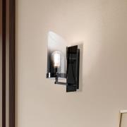 Padrela seinävalaisin, musta-kromi, 1-lamppuinen