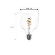 LUUMR Smart LED E27 G95 4.9W kirkas ZigBee Hue ZigBee Hue