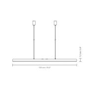 UMAGE LED-ripustusvalaisin Hazel Branch, musta/teräs, 150 cm