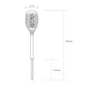 LED-aurinkoenergialla toimiva maapiikkivalaisin 33535-2, taskulamppu, ...