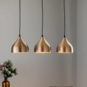 Riippuvalaisin Tattoo 6212 3-valo lineaarinen kultainen