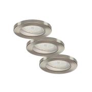 ELC Delfan - kylpyhuoneen LED-uppovalot 3x, hopea