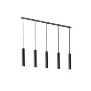 Riippuvalaisin Brenta, antrasiitti, teräs pituus 110 cm 5-valoinen