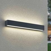 Lucande LED-seinävalaisin Lengo, 50cm, antrasiitti, ylös/alas, CCT