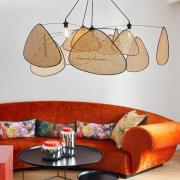 MARKET SET Screen XXL -riippuvalaisin, 90 cm, luonnonväri, rottinki