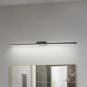 Lucande LED-peilivalaisin Kivana, musta, metalli, 90cm, IP44