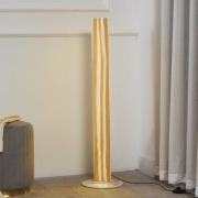 Lucande LED-lattiavalaisin Silja, 101 cm, puu, hartsi, 3000K