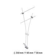 Paulmann Comet -spotti vaijerijärjestelmään, kromi