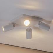 Kattokohdevalo Sado, valkoinen, teräs, säädettävä, 4-lamppuinen