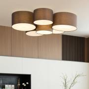 Lindby Maureka kattovalaisin, 94 cm, kuusivalaisin, tekstiili